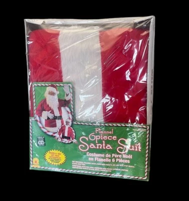 SANTA SUIT - CLASSIC Costume ADULT M Fits Jacket 40-48 - New RUBIES Xmas 6 Piece - Image 1 of 4