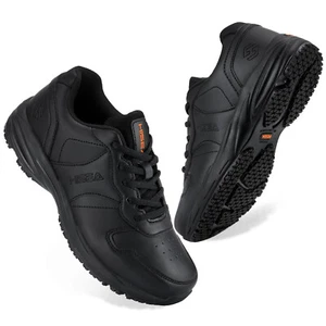 Zapatos de trabajo antideslizantes de cocina para mujer HISEA resistentes al aceite servicio de alimentos zapatos de chef - Imagen 1 de 28