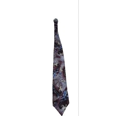 Men's Paisley/floral 100% Silk Tie by Surrey Multicolor - Image 1 of 3