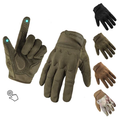 Guantes tácticos pantalla táctil protección de nudillos seguridad policía patrulla equipo de trabajo Foto 1 de 4