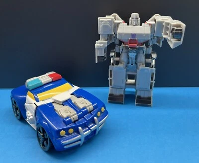 Turbo Change Megatron Transformers Cyberverse TCV-08 & Rescue Bots Chase Police - Image 1 of 4