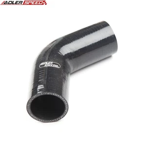 Manguera de silicona 4 capas 60 grados 1,5" pulgadas 38 mm ID turbo acoplador tubo negro ENVÍO A EE. UU. - Imagen 1 de 5