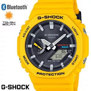 Orologio Casio G-Shock GA-B2100C-9A GAB2100C-9 Bluetooth Solare Resistente Uomo Giallo - Foto 1 di 9