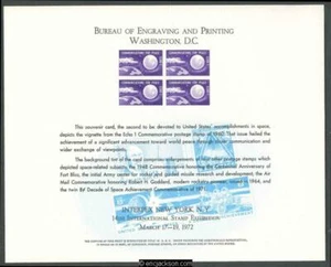 Tarjeta de recuerdo SC18, INTERPEX Stamp Show 1972, como nueva, en muy buen estado - Imagen 1 de 1