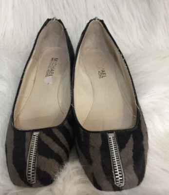 Michael Kors Peluquería Cremallera Ballet Planos Leopardo 8.5 M $120 Corren Pequeños Foto 1 de 4