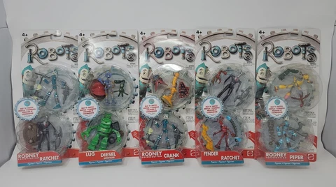 Robots The Movie Mix N Match Set Of 5 - 5/5 Complete Madame Gasket Figure 2004 Cover