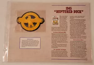 Parche de béisbol Willabee & Ward de la década de 1990 1945 Ruptured Duck - Imagen 1 de 4