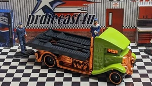 REMOLQUE DE CAMA RÁPIDA HOT WHEELS PLATAFORMA PERSONALIZADA SERIE COLECCIÓN ""VERDE - Imagen 1 de 8
