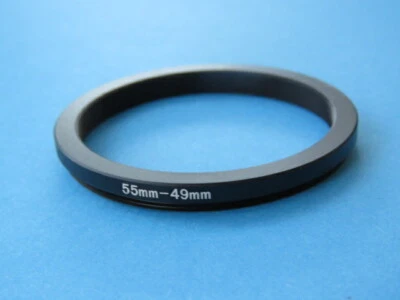 55mm to 49mm Stepping Step Down Ring Camera Lens Filter Adapter Ring 55-49mm - Image 1 of 2
