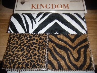 QUILTING FABRIC 33 PCS SAMPLE BOOKS KINGDOM ANIMAL PRINTS 1=9X10", 31= 9X5" - Image 1 of 4