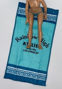 Rainbow High Pacific Coast Hali Capri Doll Replacement Blue 11" x 6" Beach Towel - Picture 1 of 4