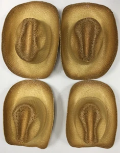 Top of the World Straw Men's Cowboy Hats Set of 4 - Picture 1 of 5