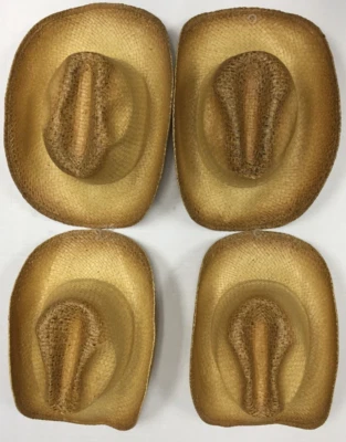 Top of the World Straw Men's Cowboy Hats Set of 4 - Image 1 of 4