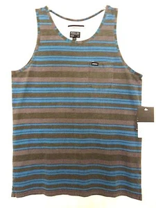 $30 NEW RVCA BOYS YOUTH HAIRY STRIPE TANK SIZES M L XL 100% COTTON code B263 - Picture 1 of 8