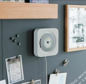 MUJI Wall Mounted CD Player CPD-4 WMA_file Playback FM Radio Remote Control NEW - Picture 1 of 5