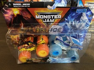 Spin Master Monster Jam Fire & Ice Son-Uva Digger & Earth Shaker - Picture 1 of 4