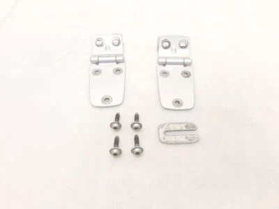 Jeep TJ Wrangler OEM Hood Hinges PSB Bright Silver 2003 2004 2005 2006 112044 - Image 1 of 4