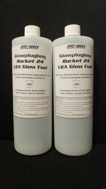 24% Nitro Glowplugboy Rocket 24 1/2A Glow Fuel (2 Qt.) - Image 1 of 1