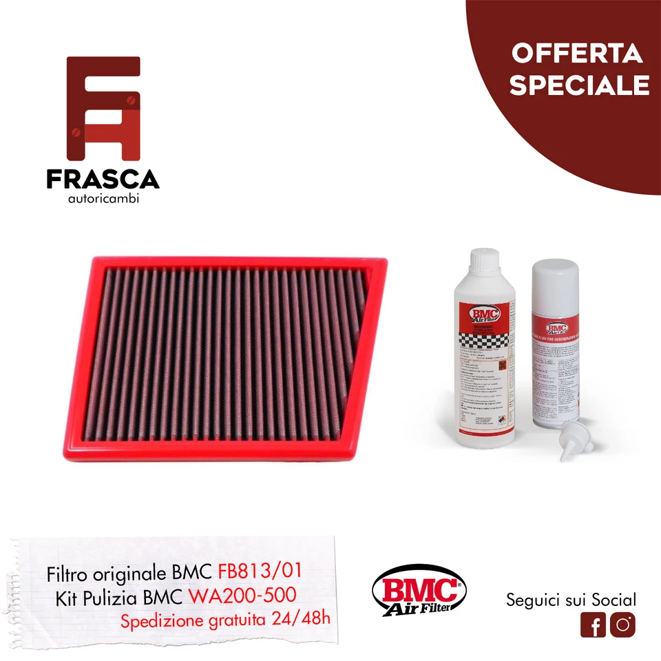 Filtro Aria Sportivo BMC Mini Clubman F54 One D 116 CV Cooper SD 190 CV - Imagen 1 de 3