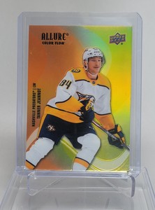 2022-23 Upper Deck Allure Color Flow #SF-29 Tanner Jeannot Orange-Yellow