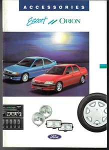 Ford Escort Mk5 & Orion Mk3 Accessories 1990-92 UK Market Sales Brochure - Picture 1 of 2