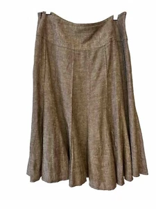 Dalia Collection Skirt Women's 8 Linen Blend Knee Length Tulip Hem Stretch Lined - Picture 1 of 6