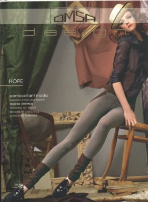 Meia-calça sem pés design Omsa Hope Fashion - Imagem 1 de 2