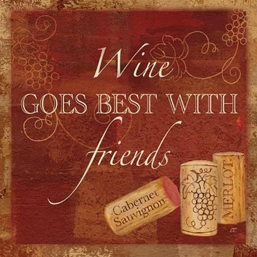 New! Wine Cork Sentiment I by Cynthia Coulter Fine Art Print Home Decor 814398 - Image 1 of 1