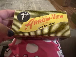 Vintage 1950s Arrow-View 35mm Bakelite Marble Illuminating Slide Viewer W/Box - Picture 1 of 5