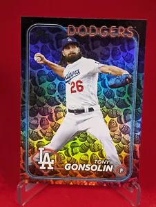 TONY GONSOLIN 2024 Topps Series 1 Egg Foil Parallel #87 Los Angeles Dodgers SP - Picture 1 of 2