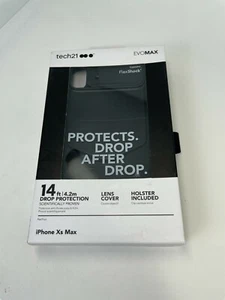 Tech21 Evo Max Series Holster Clip Case for Apple iPhone XS Max 5.8" Black - Picture 1 of 4