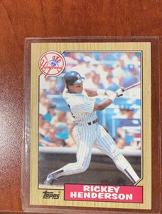 1987 Topps Rickey Henderson