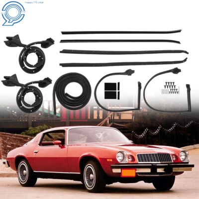 Weatherstrip Seal Kit For Camaro Firebird 70-81 Door Window Sweep Roofrail Trunk Foto 1 de 4