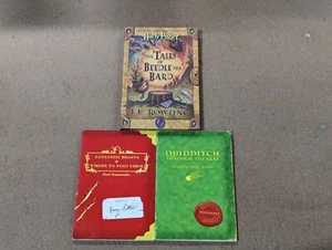 Lot of 3 PB/HC Mix Harry Potter Books by J.K. Rowling - Beasts, Quidditch, Bard - Picture 1 of 5