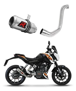 125 Duke 2012 - 2016 Terminale di Scarico Silenziatore GP DOMINATOR - Imagen 1 de 5