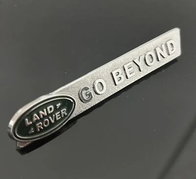 Land Rover Emblem 9,5cm Metall Schriftzug Logo CHROM - Bild 1 von 4