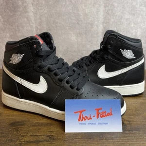 Jordan 1 Retro OG High Yin Yang 575441-011 Size 4 GS 5.5W Black White Youth Shoe - Picture 1 of 10