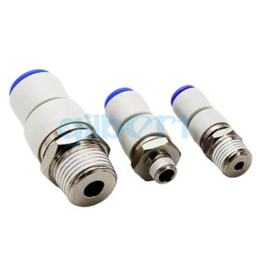 "Accesorios giratorios para juntas Pushfit 4/6/8/10/12 mm M5 1/8""-1/2"" BSP" macho - Imagen 1 de 24