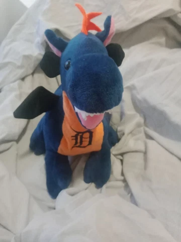 FOCO Plush Stuffed Animal Dragon Detroit Tigers logo Official MLB Baseball B2 Cover