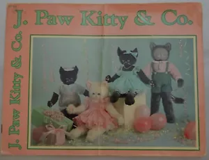 Vintage J. Paw Kitty & Co. Plush Cat Pattern Instruction Booklet 1985 Rare HTF - Picture 1 of 7
