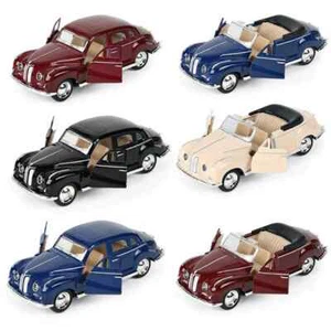 1:32 Aleación Diecast Cabriolet Modelo de Coche Vintage Clásico Pull Back Coche Decoración Juguete - Imagen 1 de 30