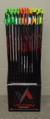12 New Victory VForce 350 Spine Arrows- V Force Sport V6-8.7 GPI-Cut/Insert Av