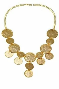 HSN Kenneth Jay Lane KJL Moroccan Magic 21-1/2" Coin Necklace