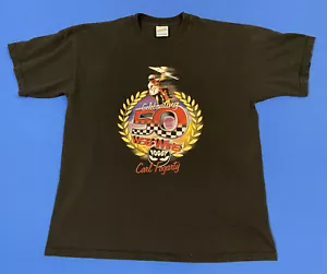 Vintage Carl Fogarty Ducati 50 Wins 1999 Double Sided T-Shirt Motorcycle Racing - Picture 1 of 3