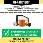 Kit Tagliando 4 Filtri per MINI Mini Countryman Cooper SD ALL4 140 kw anno 20...