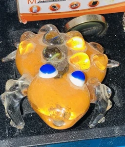 Orange Frosch Glas Handpfeife rauchen - Bild 1 von 3