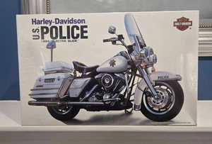 HARLEY-DAVIDSON VINTAGE U.S. POLICE 1994 ELECTRA GLIDE 1:12 KIT #465 Sealed NOS - Picture 1 of 3