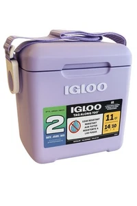 Iglú Etiqueta Along Too 11QT Enfriador Lila Púrpura Resistente a Fugas 14 Latas 2 Días Hielo NUEVO - Imagen 1 de 8