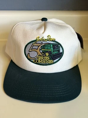 VTG John Deere Trucker Hat Cap Snapback 50 Series Combine Retro-New With Tag - Image 1 of 4
