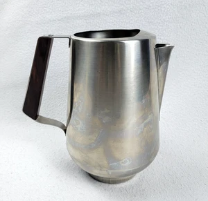 Brocca Vintage Decorazione Internazionale Acciaio Inox 18-8 Made In Japan MCM - Foto 1 di 9